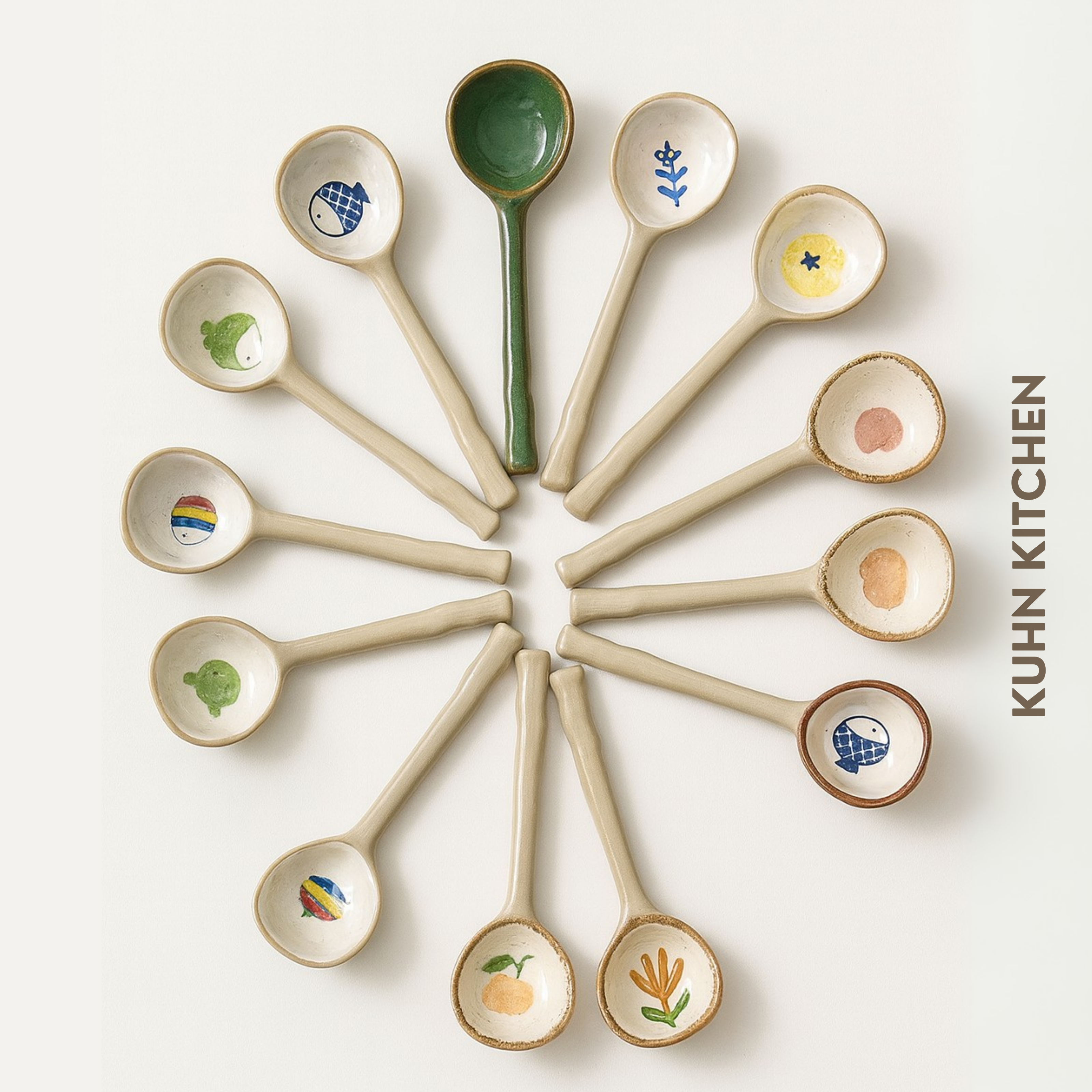 CLASSIC CERAMIC SOUP SPOON