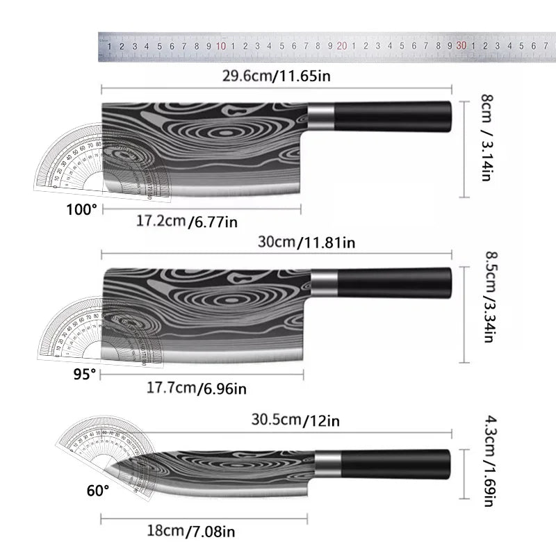 COMBO - DAMASCUS KITCHEN KNIFE'S